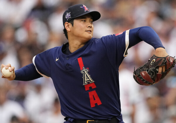 昨年の米球宴で大谷翔平は「投手・1番」で先発出場して歴史を塗り替えた(写真・AP/アフロ）