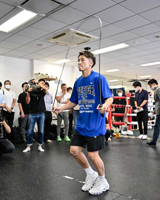 WBC＆WBO王者フルトンに挑む井上尚弥が公開練習（写真・山口裕朗）