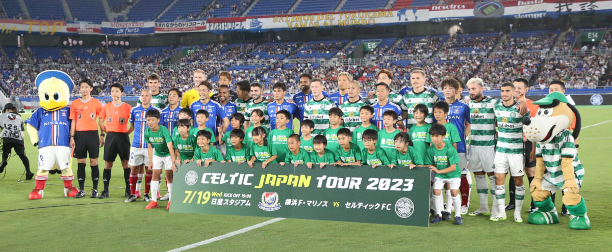 セルティックを日産スタジアムに迎えての横浜F・マリノスとの国際親善試合のスタンドはガラガラだった。今季ワーストの2万人弱（写真・スポニチ・アフロ）