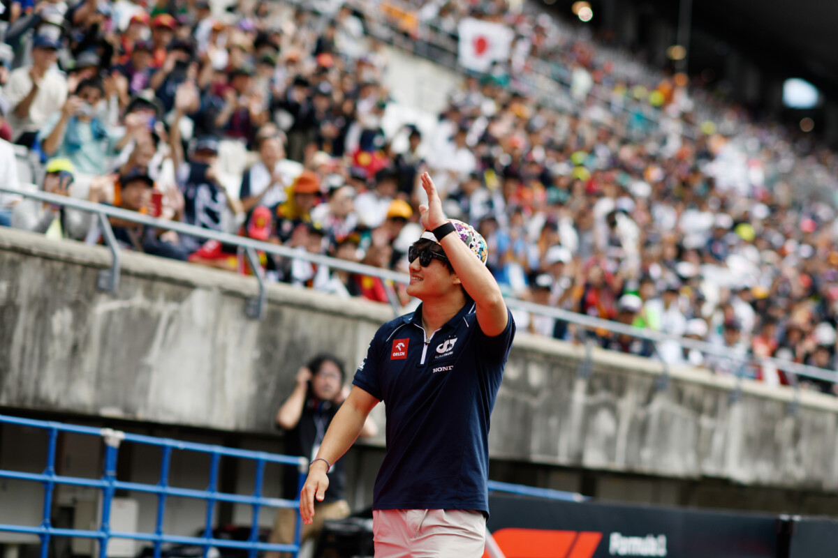 F1日本GPでアルファタウリの角田裕毅は12位で惜しくも母国での入賞はならなかった(写真・Getty Images / Red Bull Content Pool)