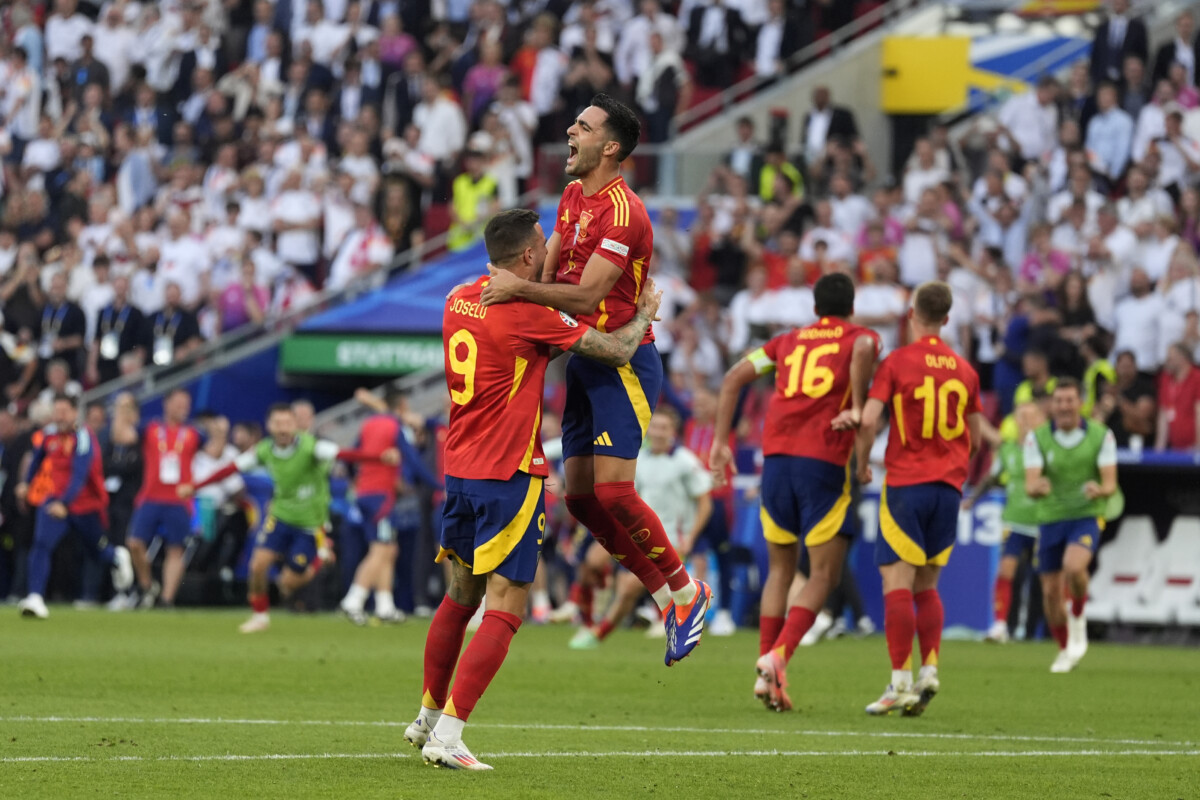 ユーロの準々決勝でスペインが延長の死闘を制して開催国ドイツを2－1撃破（写真・ＡＰ/アフロ）