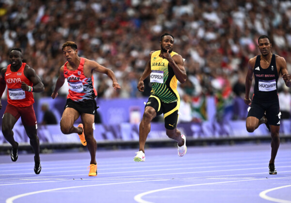 男子100m準決勝でサニブラウンは五輪での日本人初の9秒台となる9秒96を叩きだしたがファイナルには進めなかった（写真・ロイター/アフロ）