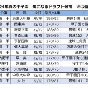 2024年夏の甲子園で光った10人のドラフト逸材