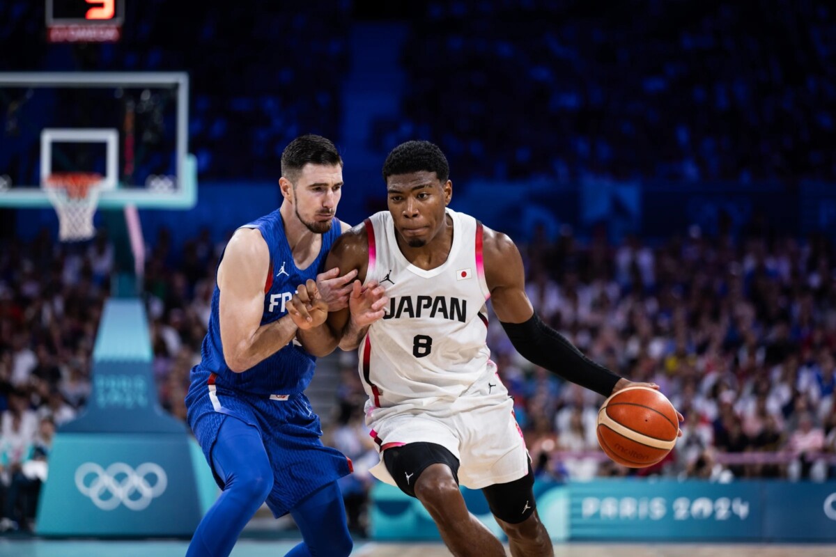 フランス戦で八村塁が2度のアンスポを犯して退場処分となった（ⒸFIBA）