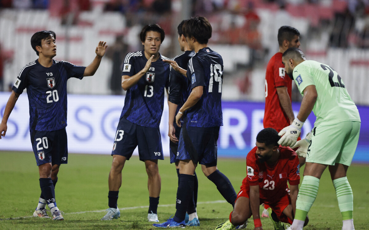 Ｗ杯アジア最終予選で森保ジャパンは敵地のバーレーン戦に5－0圧勝（写真・ロイター/アフロ）