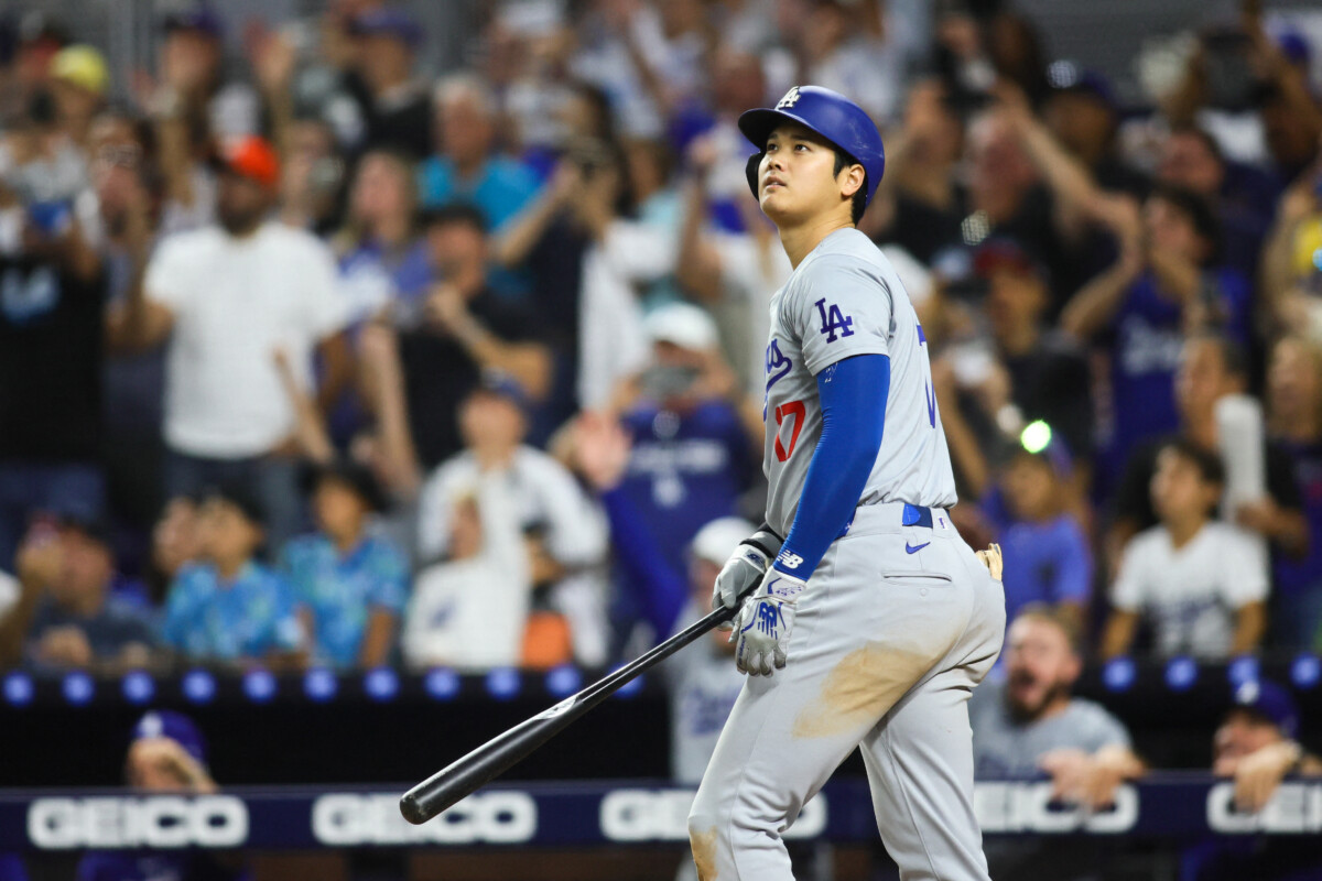 大谷翔平が50号を放った瞬間（写真：USA TODAY Sports/ロイター/アフロ）