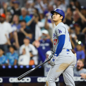 大谷翔平が50号を放った瞬間（写真：USA TODAY Sports/ロイター/アフロ）