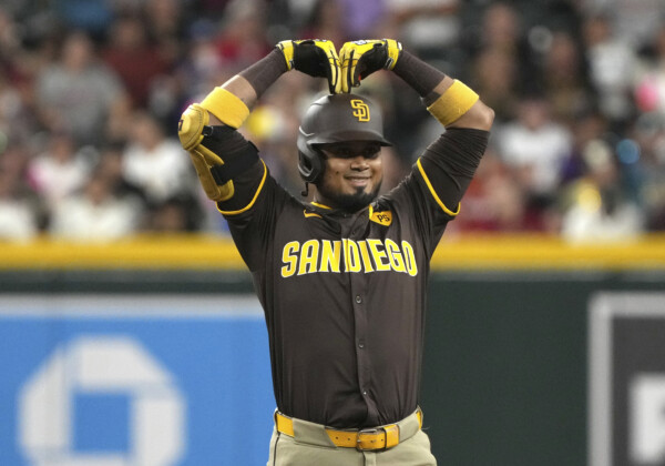 大谷翔平は打率首位のルイス・アラエス（パドレス）を最終戦で逆転できるのか（写真・AP/アフロ）