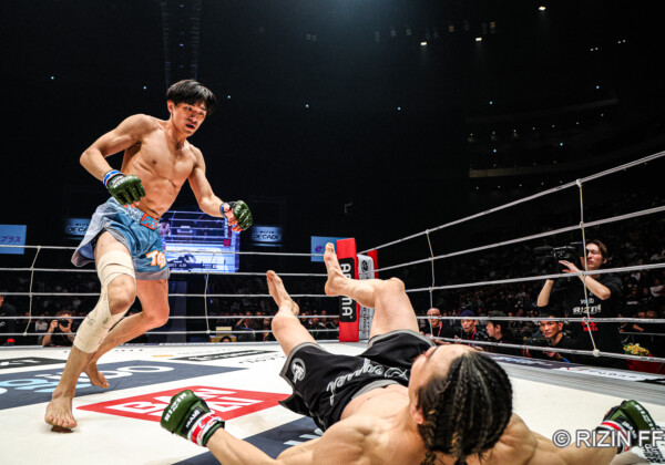 IQレスラーの長男の桜庭大世がRIZINで実績のある矢地を相手に衝撃のMMAデビュー（RIZIN FF)