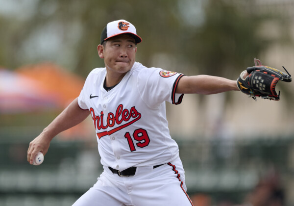 オリオールズの菅野智之が3度目のOP登板で3回パーフェクト。いまだ防御率0.00だ（写真・AP/アフロ）