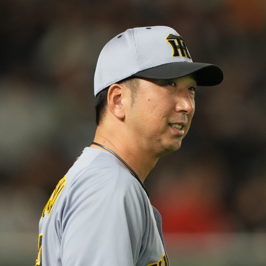 阪神の藤川監督が才木ー梅野のバッテリーに苦言を呈した（資料写真：Imagn/ロイター/アフロ）
