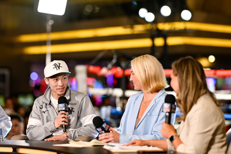 井上尚弥がMGMグランドでの公式イベントの参加(写真・山口裕朗)