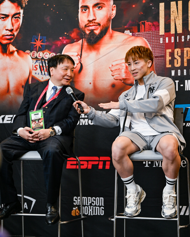井上尚弥の発言を大橋会長が援護(写真・山口裕朗)