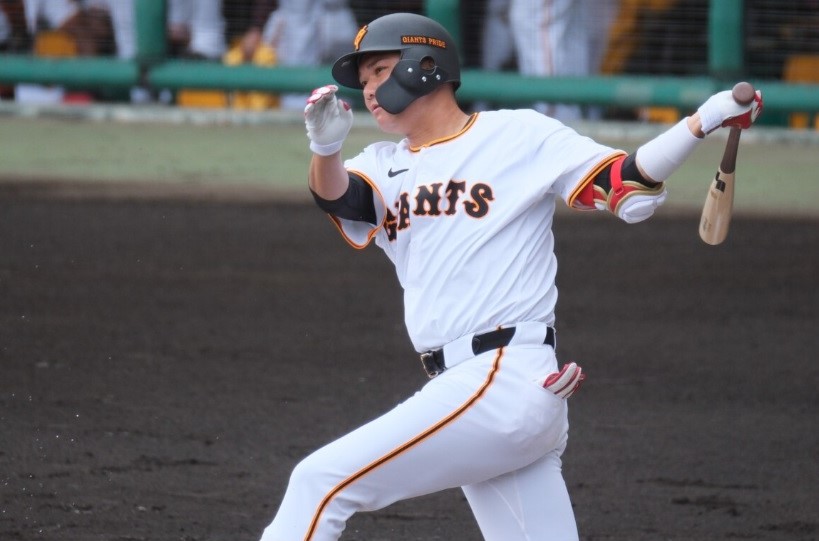 1軍に緊急昇格した坂本勇人が決勝のタイムリー二塁打(資料写真・黒田史夫)