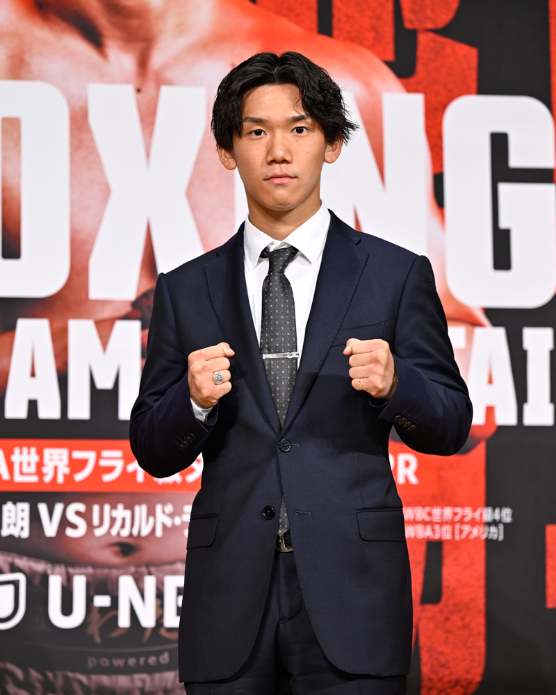 プロ10戦目でWBA世界ライトフライ級王座に挑む高見亮介(写真・山口裕朗)