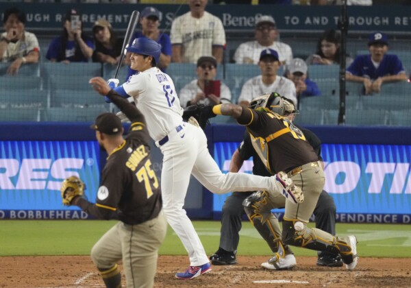 大谷翔平が元阪神のスアレスから"報復死球"受けるも神対応で乱闘を回避（写真・AP/アフロ）