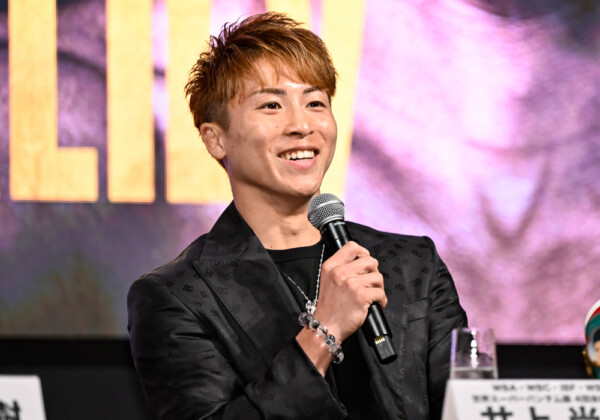 井上尚弥の9.14名古屋でのWBA暫定王者アフマダリエフとの団体内統一戦が正式発表された（写真・山口裕朗）