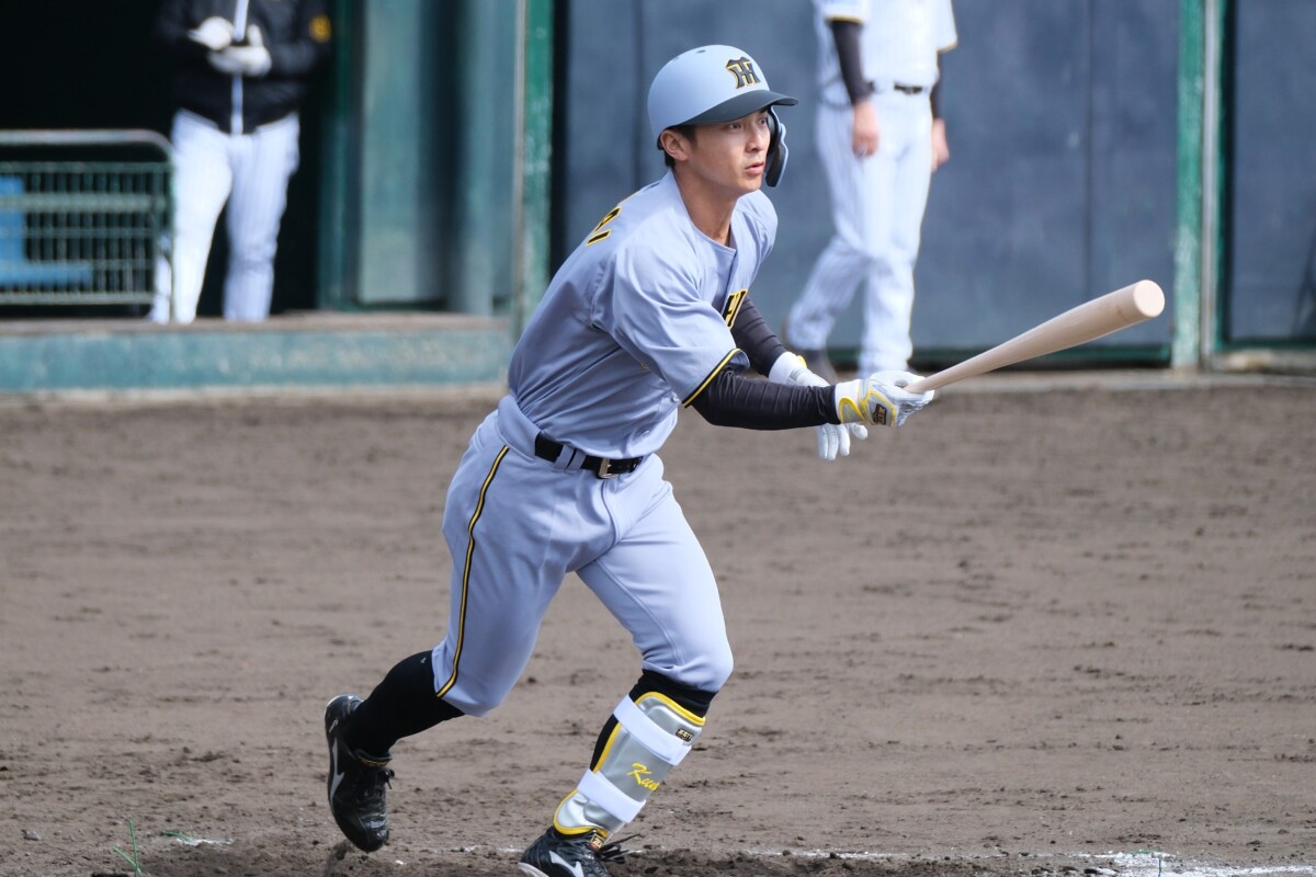 阪神の熊谷が今季6度目のスタメン抜擢に応え全打点を一人で叩きだす大活躍で7連勝に貢献(資料写真・黒田史夫)