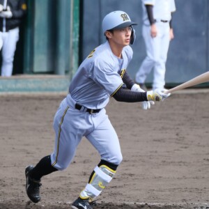 阪神の熊谷が今季6度目のスタメン抜擢に応え全打点を一人で叩きだす大活躍で7連勝に貢献（資料写真・黒田史夫）