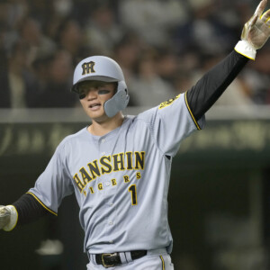 阪神が止まらない11連勝。勝ち越しの一打を放った森下翔太がヒーローインタビューに呼ばれた（資料写真・Imagn/ロイター/アフロ）