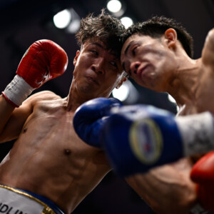 井上尚弥の親友で元Jリーガーの山口聖矢（左）が東日本新人王準々決勝で敗退（写真・山口裕朗）