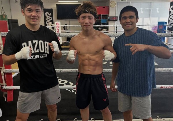 9.14名古屋決戦に向けて井上尚弥はかつて拳を交えたタパレスとフェザー級世界ランカーの中野と10回のロングスパー（写真・大橋ジム提供）