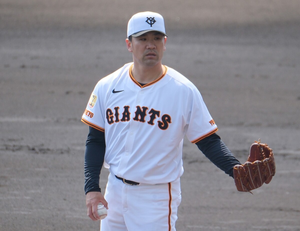 巨人の田中将大がヤクルト戦に先発して6回途中まで2失点(自責1)の力投を見せるも199目はならず(資料写真・黒田史夫)