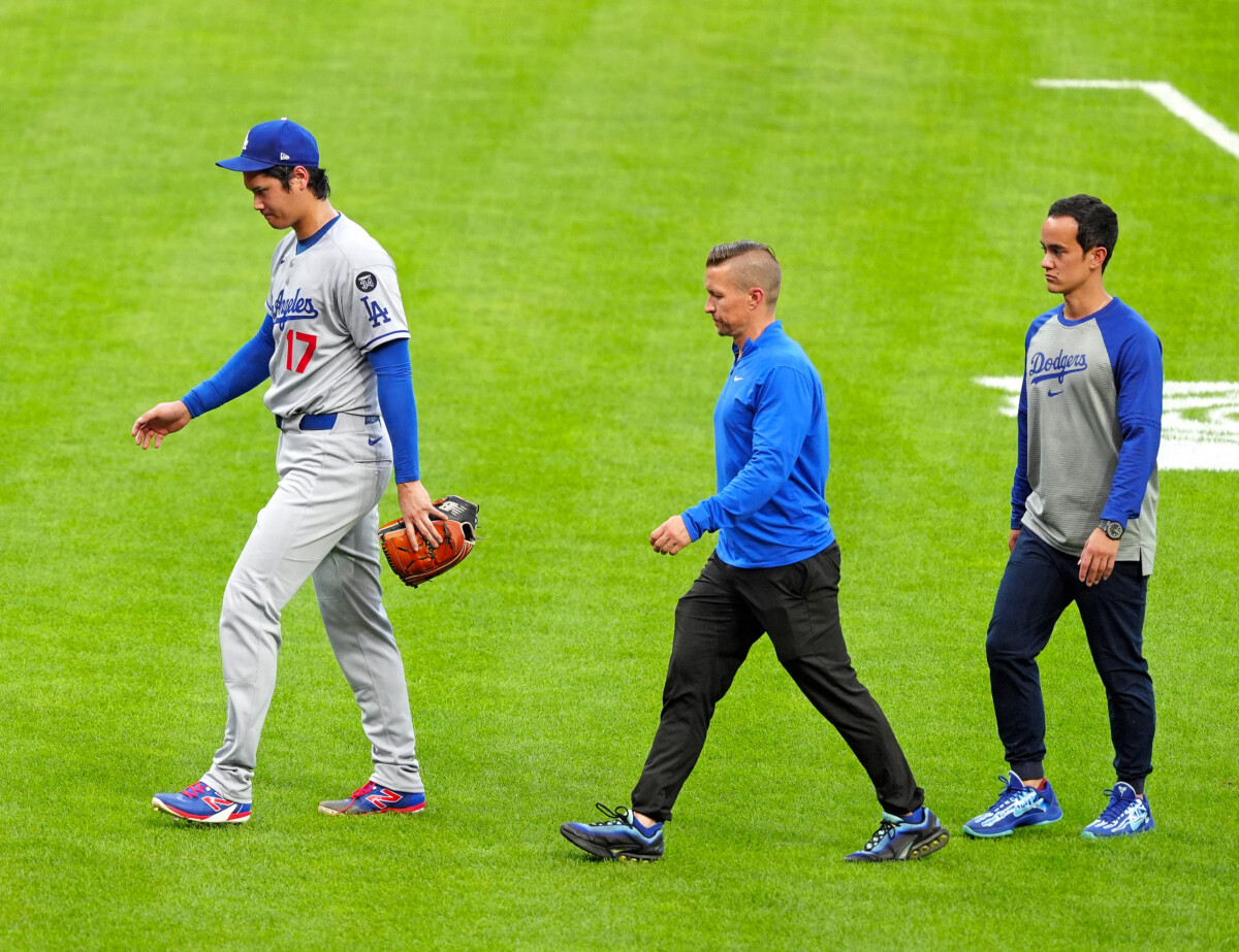 大谷翔平がレッズ戦で緊急降板した（写真・アフロ）