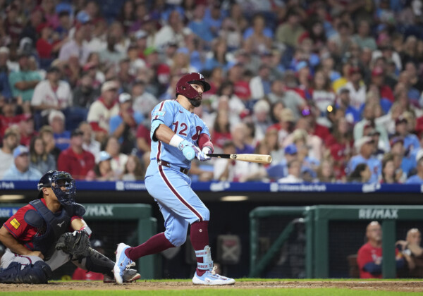 フィリーズのシュワバーが驚愕の1試合4発で大谷に4本差をつける（写真・ＡＰ/アフロ）