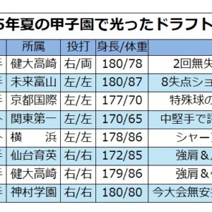 元ヤクルト編成部長が選んだ夏の甲子園の気になるドラフト候補