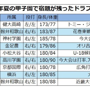 夏の甲子園で宿題を残したドラフト候補