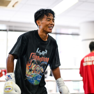 ＷＢＯ王者の武居由樹が公開練習（写真・山口裕朗）
