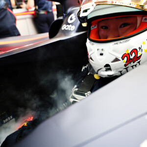 角田裕毅は大荒れのシンガポールGPのフリー走行2回目にイラ立ち（写真・Getty Images / Red Bull Content Pool)