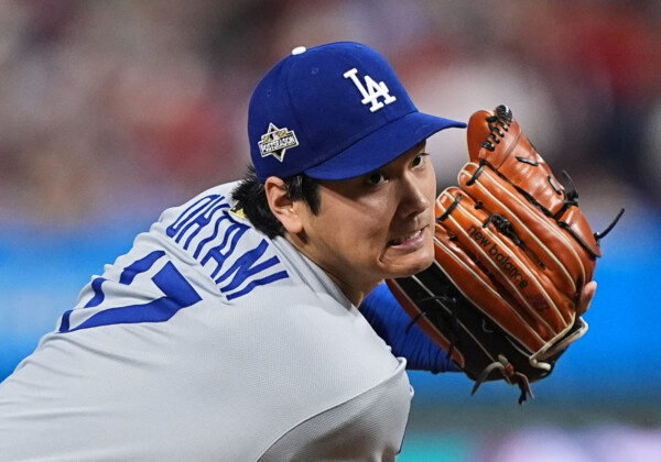 大谷翔平がＰＯＳ初登板となるフィリーズ戦で6回9奪三振3失点の圧巻投球（写真・ＡＰ/アフロ）