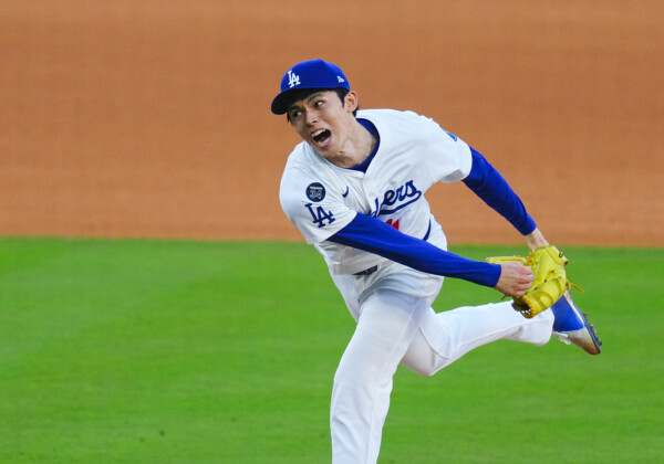 佐々木朗希が3回を完全に抑えてドジャースは3勝1敗でＮＬＤＳを突破（写真：Creative 2/アフロ）