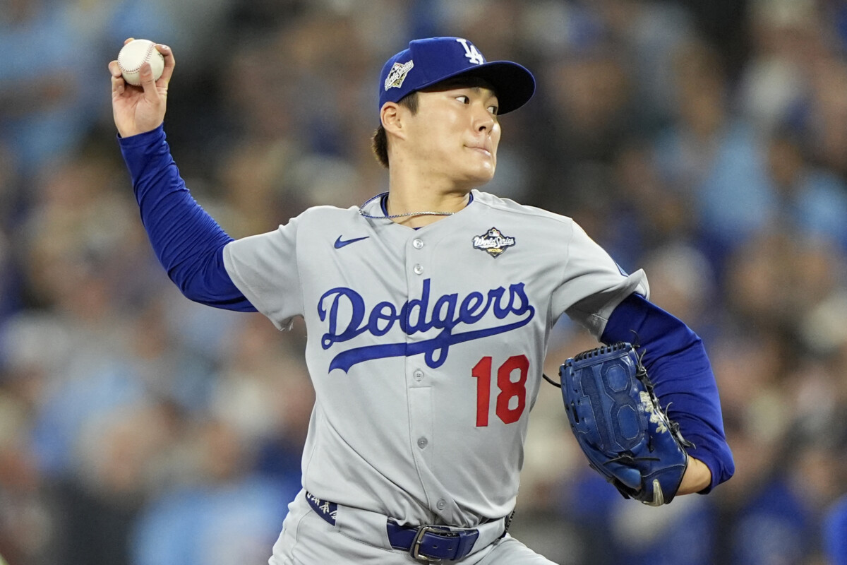 山本由伸がワールドシリーズ第2戦で1失点完投勝利(写真:Imagn/ロイター/アフロ)