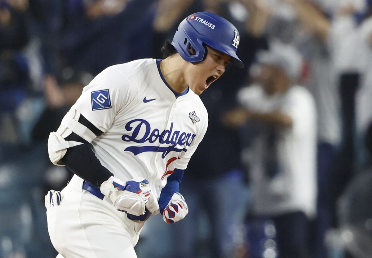 大谷翔平は7回に貴重な同点アーチ。2本塁打&2二塁打&5四球、3打点の活躍だった(写真:UPI/アフロ)