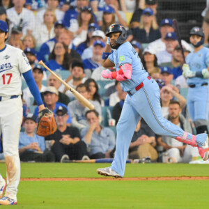 大谷翔平が3回にブラディミール・ゲレーロJr.に逆転2ランを浴びる(写真:Imagn/ロイター/アフロ)