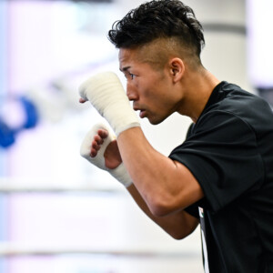 12年目の覚醒？井上拓真が公開練習で見違える姿を披露した（写真・山口裕朗）