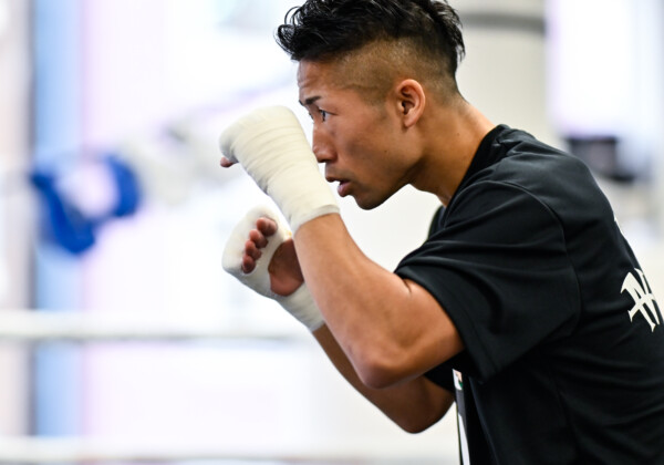 12年目の覚醒？井上拓真が公開練習で見違える姿を披露した（写真・山口裕朗）