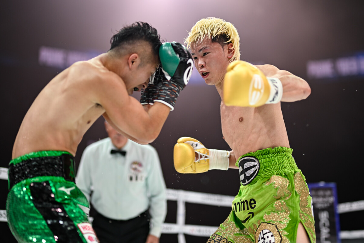 １、2ラウンドは天心がリードしていた（写真・山口裕朗）