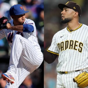 ドジャースの選択はメッツのディアス（左）か、パドレスのスアレス（右）か（写真・AP/ロイター/アフロ）