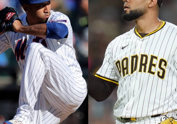 ドジャースの選択はメッツのディアス（左）か、パドレスのスアレス（右）か（写真・AP/ロイター/アフロ）