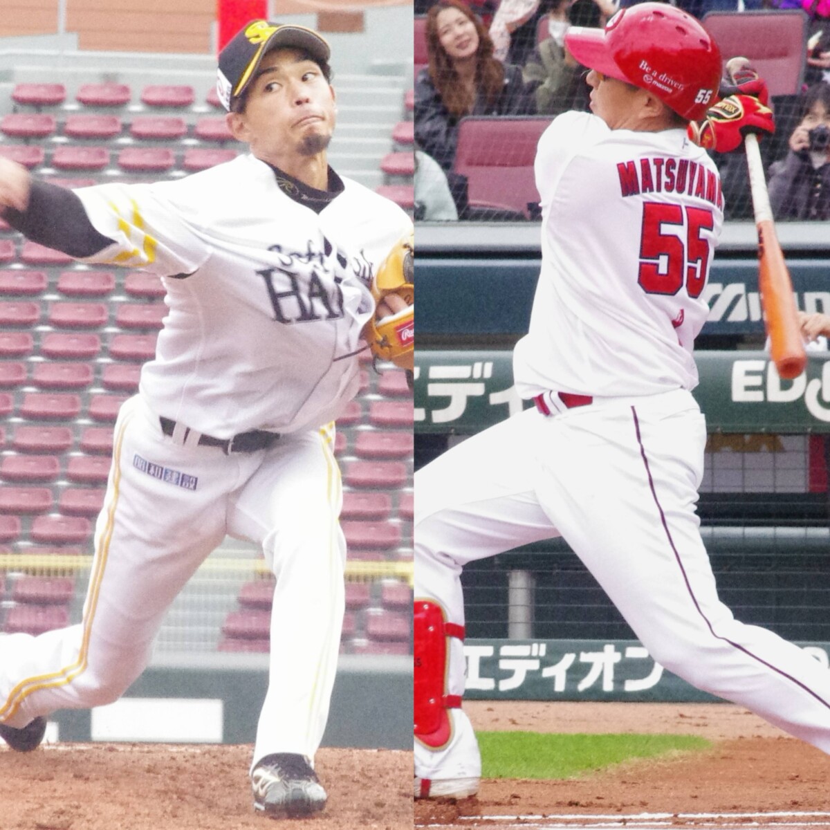 元広島の松山竜平と元ソフトバンクの又吉克樹の投打の最年長コンビがアピールしたかったものとは？