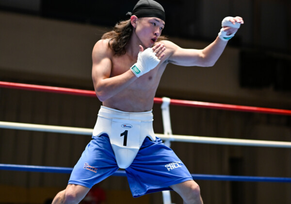 また大橋ジムから超大型ホープの“ザ・サンダー”片岡雷斗がプロデビューする（写真・山口裕朗）