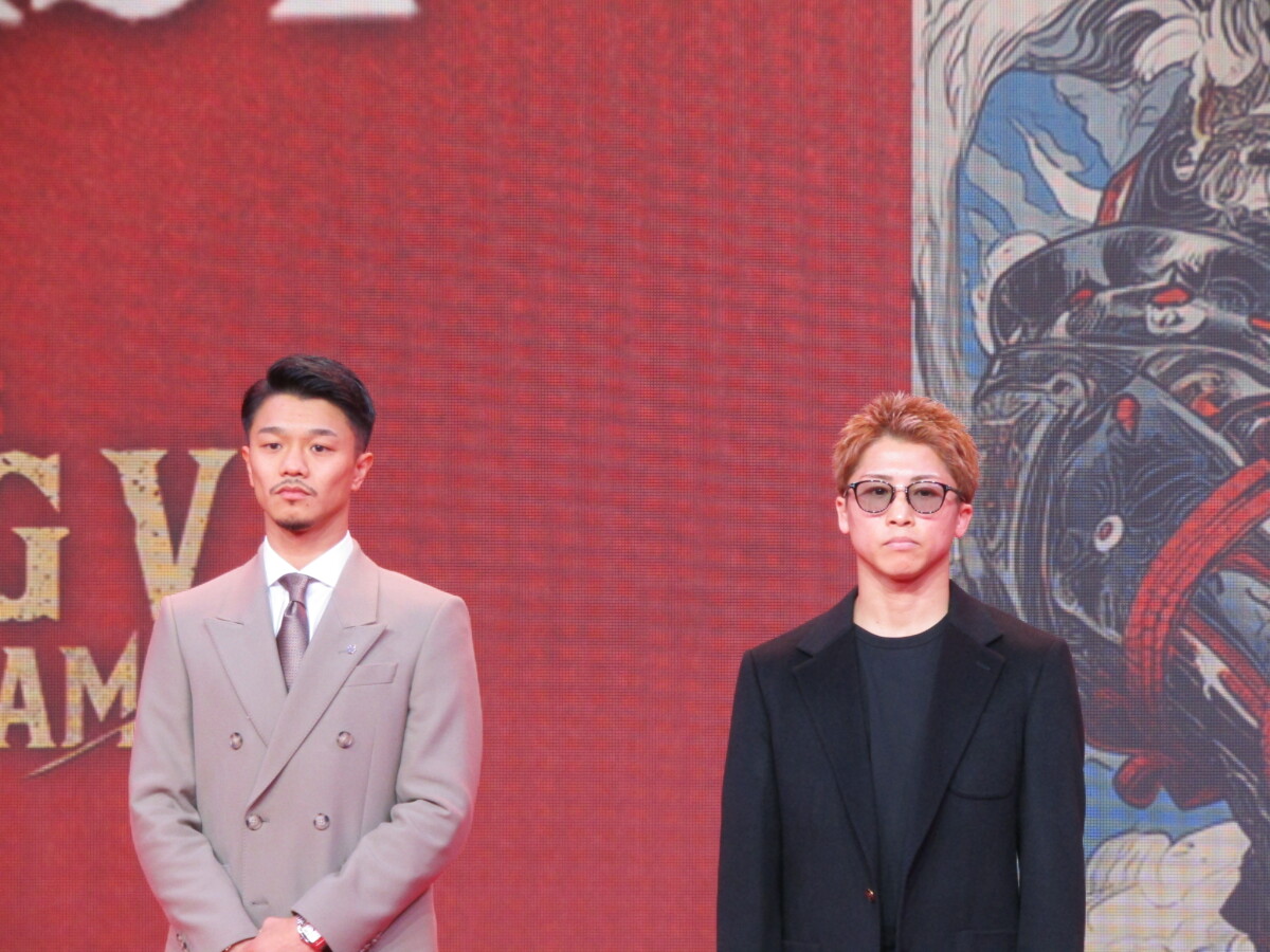 井上尚弥と中谷潤人がサウジで対談