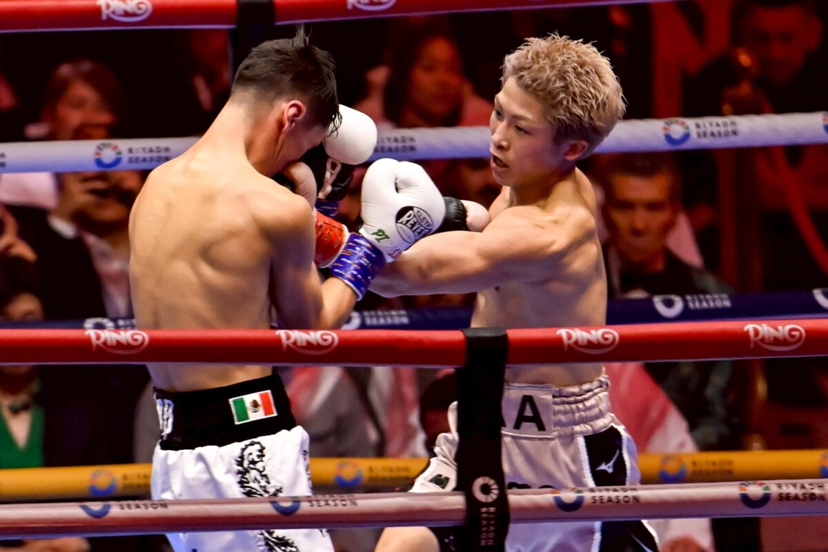 井上尚弥がバンテージにいちゃもんをつけられた（写真・山口裕朗）