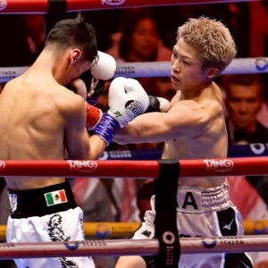 井上尚弥がバンテージにいちゃもんをつけられた（写真・山口裕朗）