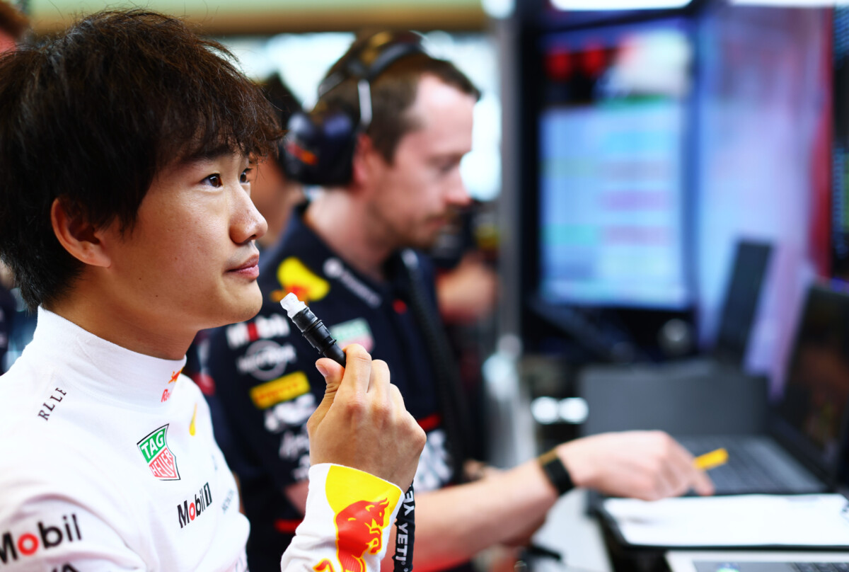 角田裕毅の“ラストラン”フリー走行2回目は17番手に終わる（写真・Getty Images / Red Bull Content Pool)