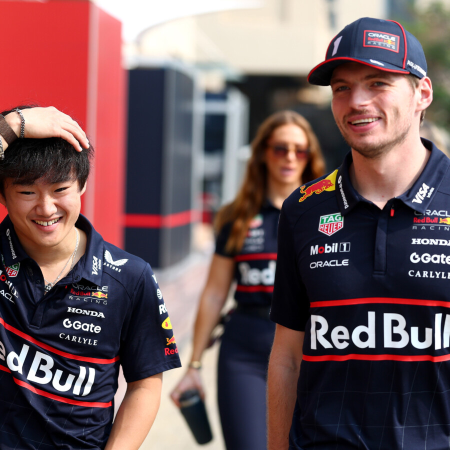 角田裕毅がフェルスタッペンのポールポジション獲得をアシストした(写真・Getty Images / Red Bull Content Pool)